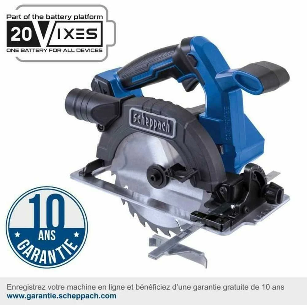 Akumuliatorinis diskinis pjūklas BC-HCS165-X 20V, korpusas, Scheppach