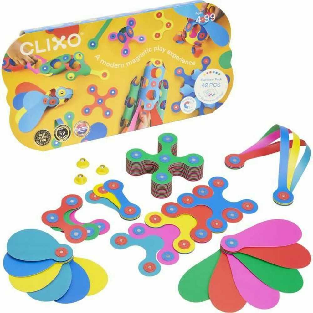 Magnetinis konstruktorius Clixo Rainbow Pack, 42 d.