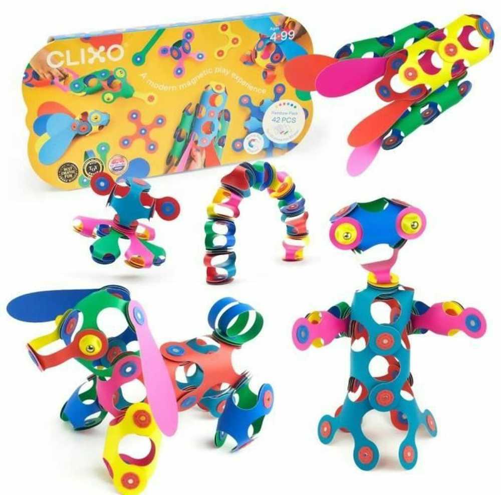 Magnetinis konstruktorius Clixo Rainbow Pack, 42 d.