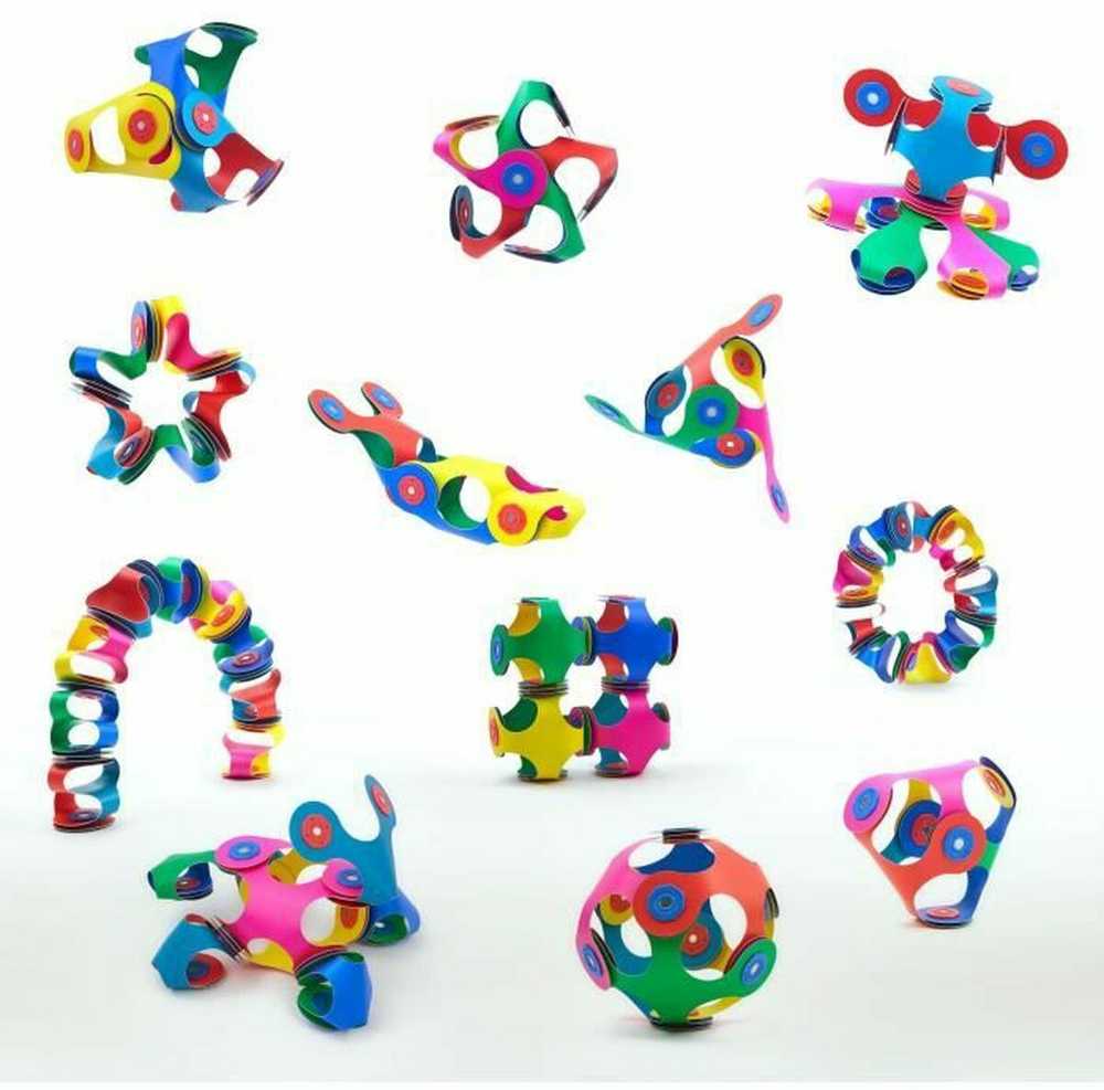 Clixo Tiny & Mighty magnetiniai blokeliai, spalvoti, 9 vnt, žaislas 4+