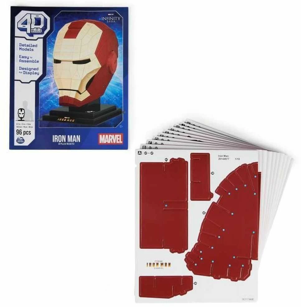 Spin Master MARVEL 4D dėlionė „Geležinio žmogaus šalmas“