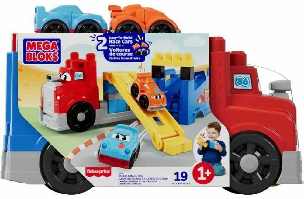 Fisher Price Mattel MEGA BLOKS konstruktorius – sunkvežimis su trasa (JFR29)