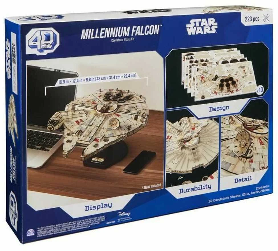 Spin Master STAR WARS 4D dėlionė „Žvaigždžių karai: Millennium Falcon“