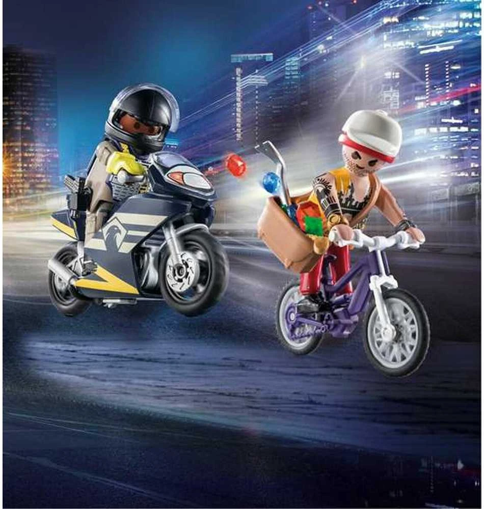 PLAYMOBIL CITY ACTION Pradinis rinkinys su policininku ir vagimi 71255