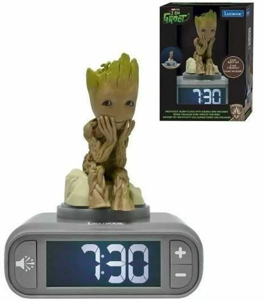 Lexibook,Disney Lexibook – „Groot“ naktinio apšvietimo žadintuvas su garsais (RL800GG)