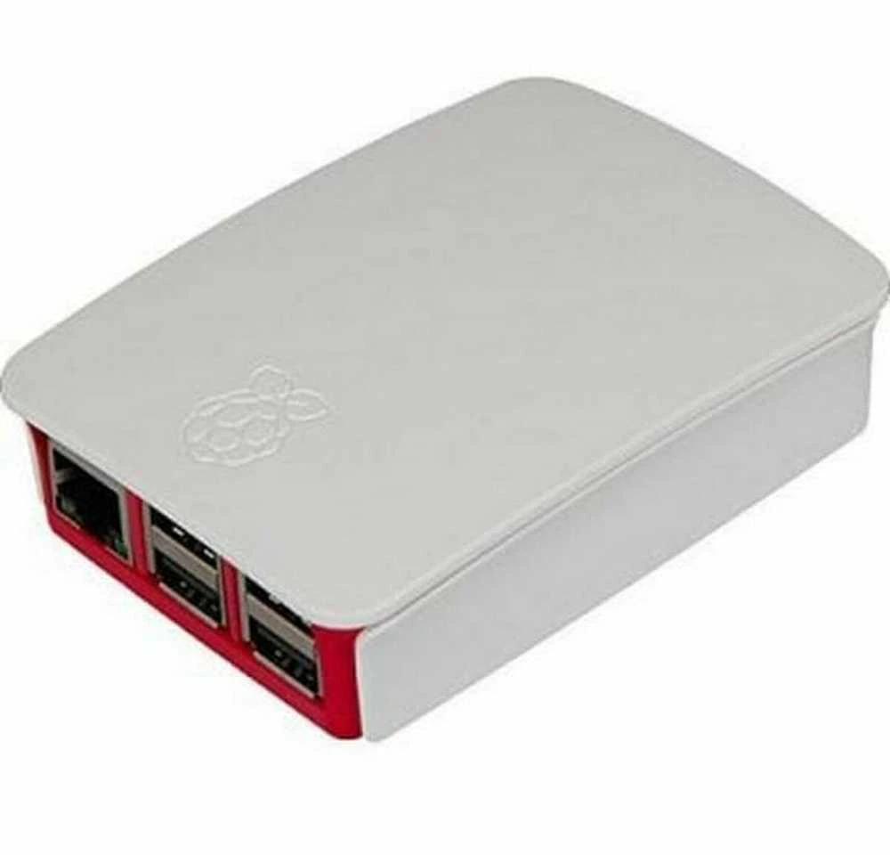 Raspberry Pi 4 oficiali dėžutė - raudonai balta