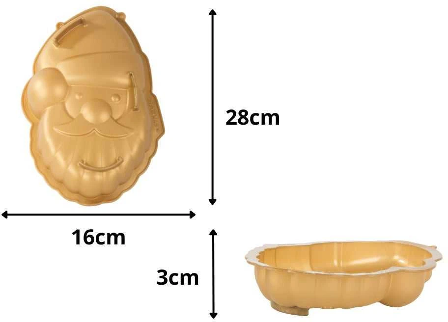 Silikoninė kepimo forma Kalėdų Senelis, didelė
