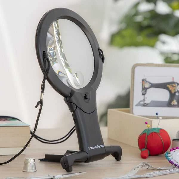 Laisvų rankų didinimo stiklas su LED šviesa Zooled InnovaGoods