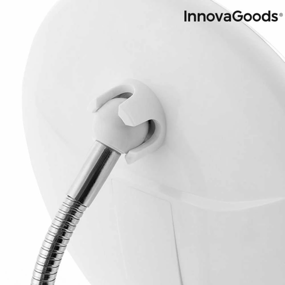 Didinamasis veidrodis su LED apšvietimu ir siurbtuku, sulankstomas stovas InnovaGoods