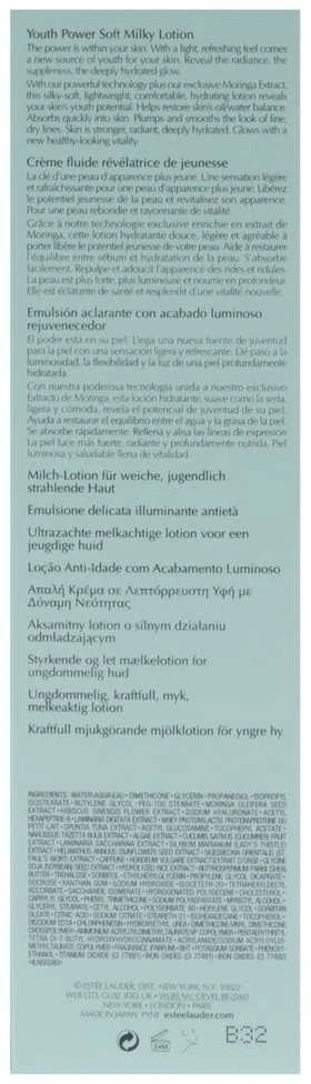 Estée Lauder Revitalizing Supreme+ Youth Power Soft Milky Lotion jauninamasis losjonas veidui, 100 ml