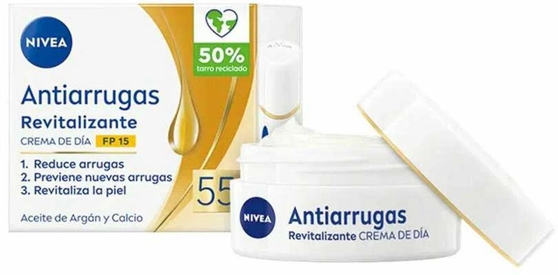 Nivea Anti-Arrugas 55 Crema Cuidado Revitalizante Día Spf15, 50 ml