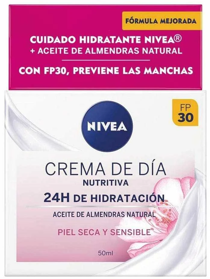 "Nivea" maitinamasis dieninis kremas 24h drėkinimas sausai ir jautriai odai 50ml