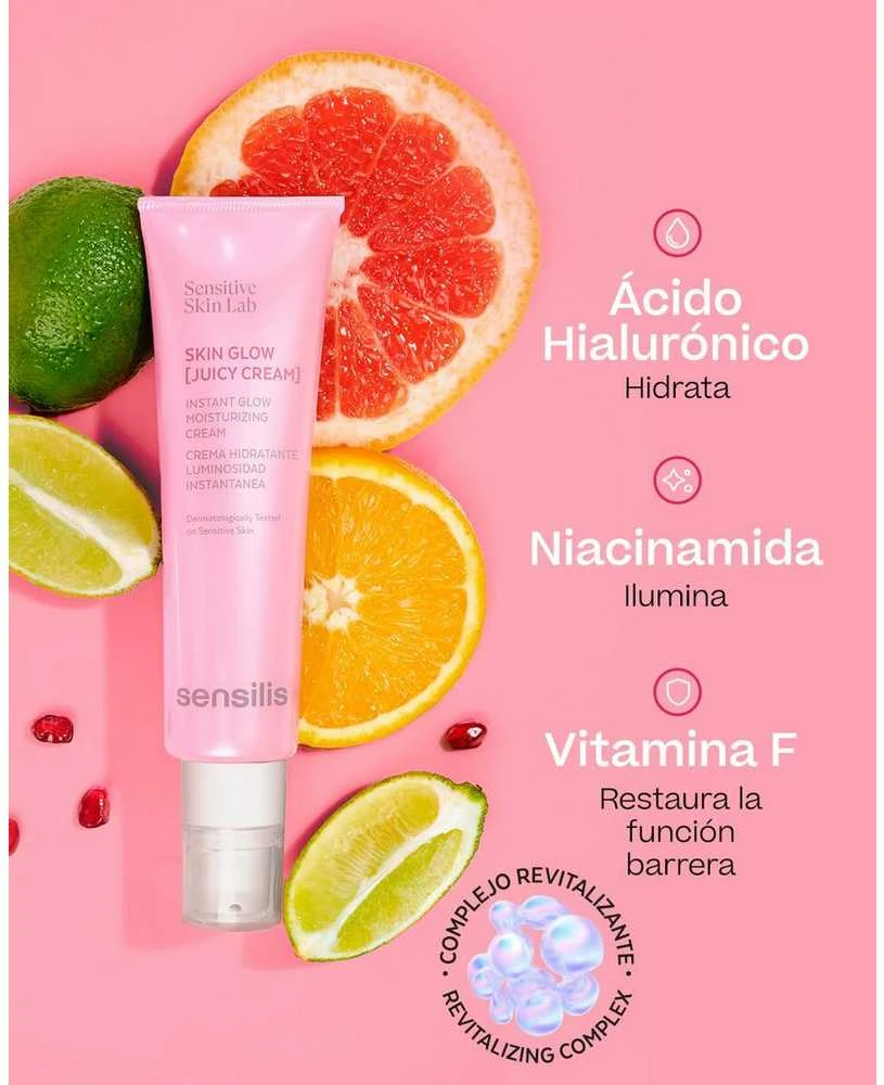Sensilis Skin Glow Juicy Moisturizing Kreminis, 50 ml