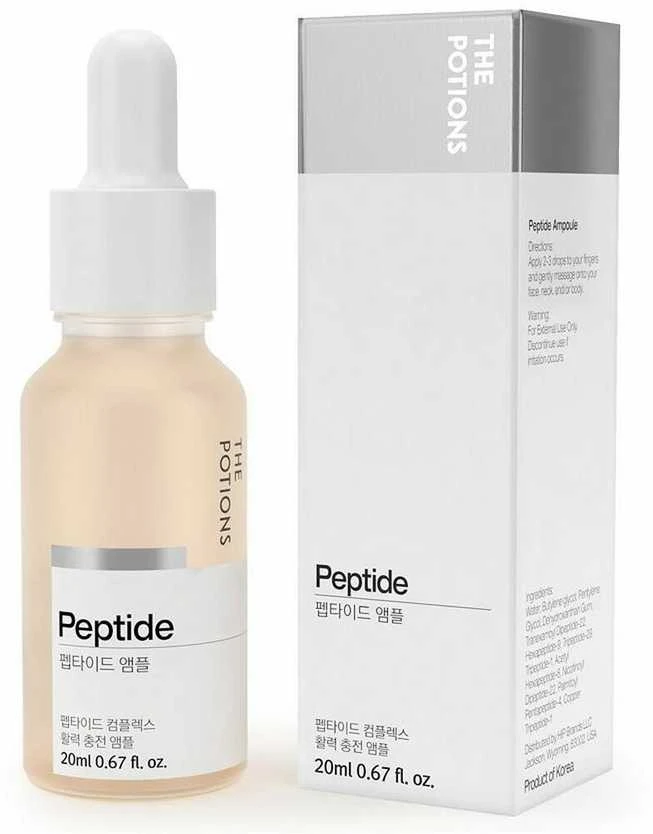 The Potions Stangrinamasis serumas su peptidais Ampule 20ml