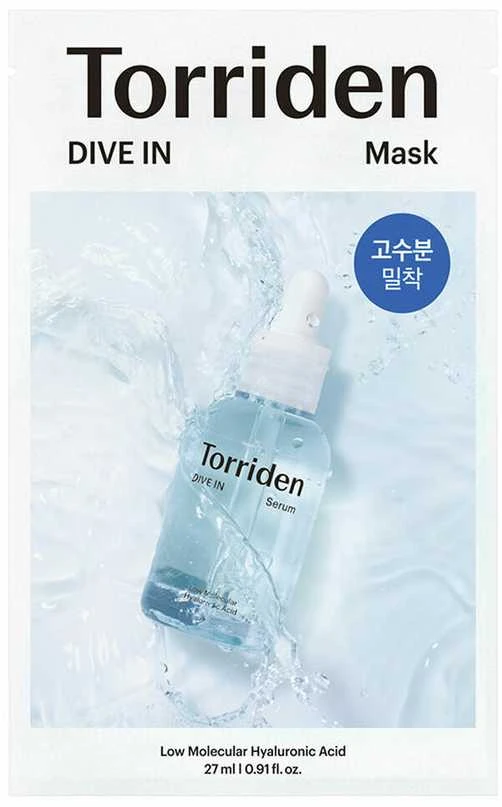„Torriden Dive In“ mažos molekulinės masės hialurono rūgšties kaukė, 27 ml