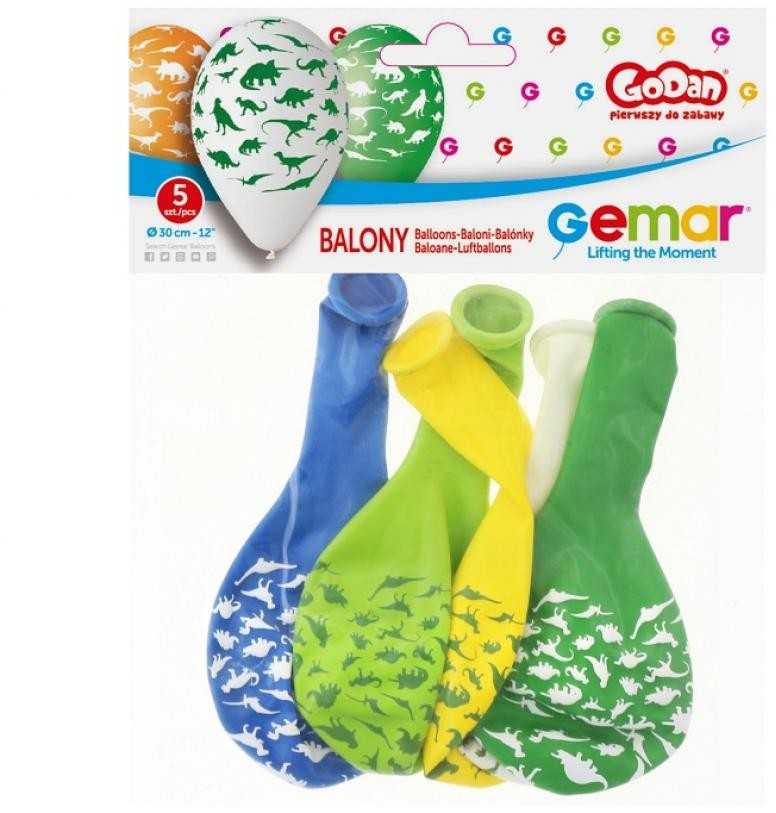 GoDan Balloons Dinosaurs 5 vnt