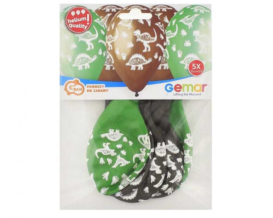 GoDan Aukščiausios kokybės balionai Helium Dinosaurs - Stegosaurus 13 colių / 5 vnt.
