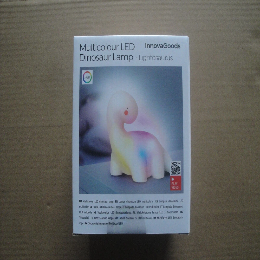Dinozauro LED daugiaspalvė lempa Lightosaurus InnovaGoods