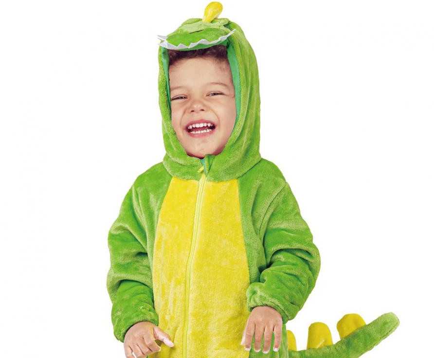 Dinozauro žalias kostiumas 92/104 cm