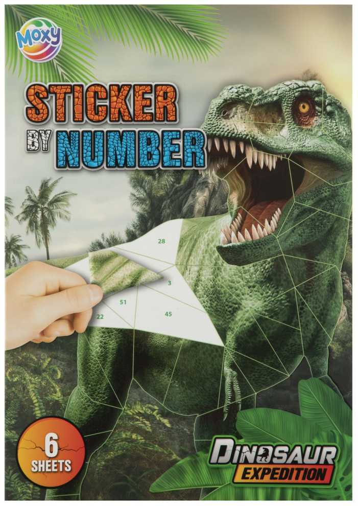 Ideyka Naklejki po numerach A4 Dino