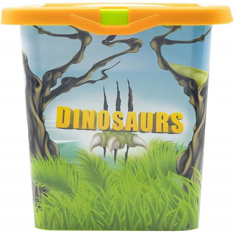 Dinozaurų laikymo dėžė, plastikinė, 7 l