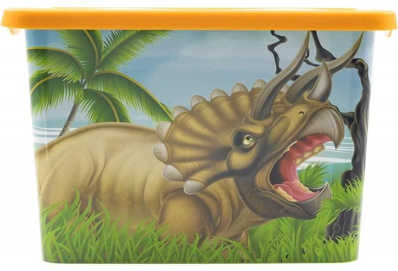 Dinozaurų laikymo dėžė, plastikinė, 7 l
