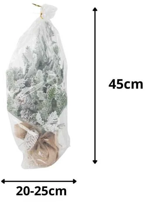Dirbtinė eglutė su sniegu, 45 cm, dekoratyvinė