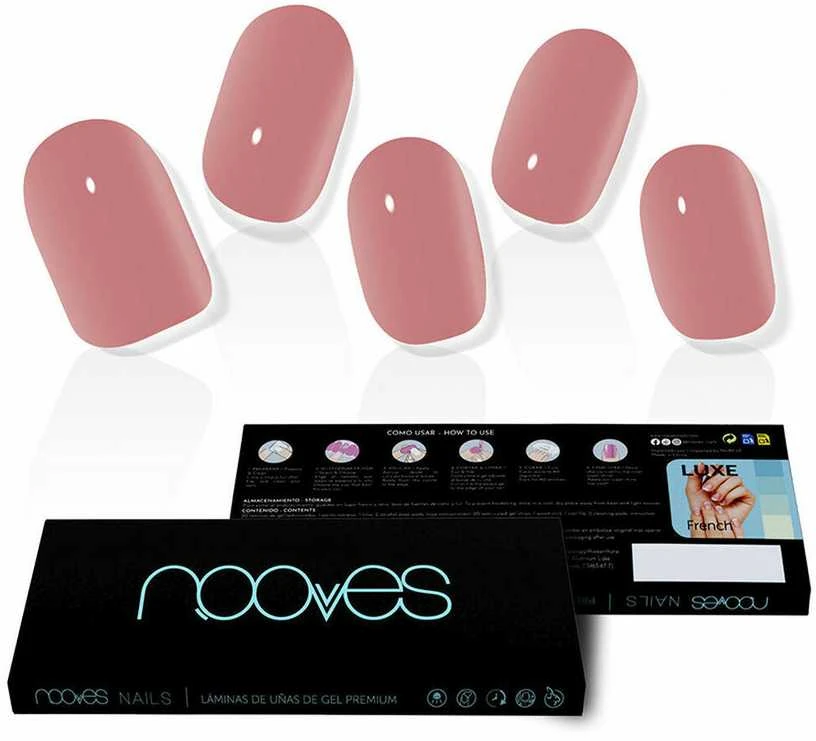 "Nooves" klijuojami nagai Dusty Rose Premium Glam Cat Eye 20 vnt