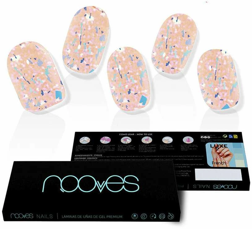 Nooves klijuojami nagai Peach Galettes Premium Luxe Metallic 20 vnt