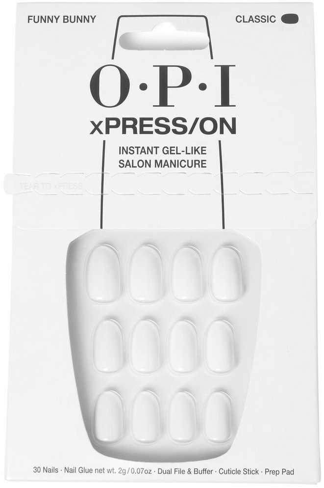 Opi Xpress-On Uñas Artificiales Tonos Icónicos Funny Bunny 30 U