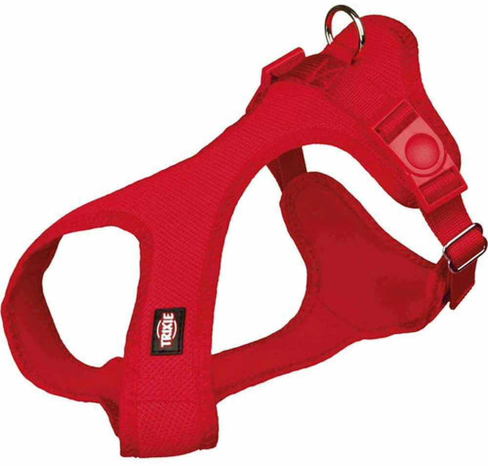 TRIXIE Comfort Soft touring petnešos, XXS-XS 25-35cm/15mm, raudonos
