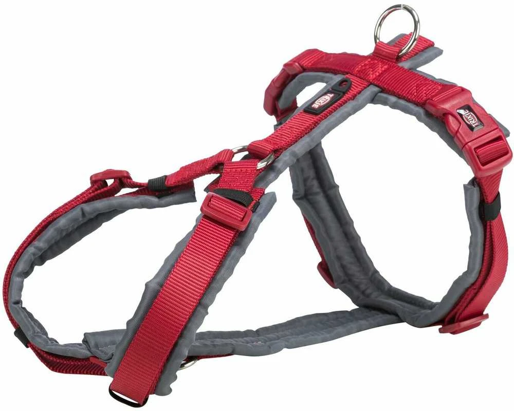 Trixie Premium trekingas, pakinktai, šuniui, raudona/grafitas, juosta, S–M: 44–53 cm/20 mm
