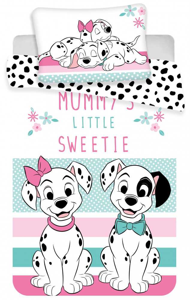 Baby 101 Dalmatians Vaikiškas patalynės komplektas, 100x135 cm + 40x60 cm