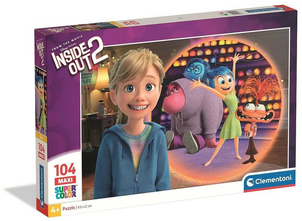 Dėlionė Clementoni CLE puzzle 104 maxi SuperKolor Inside Out 2 25069