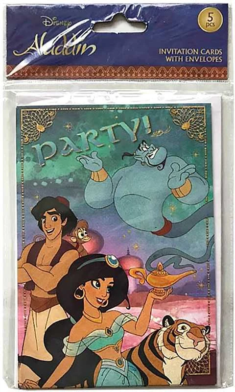 Disney Aladino vakarėlio kvietimas