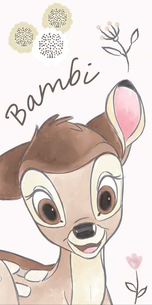 Rankšluostis Ręcznik plażowy 70x140 bambi sarenka jelonek 2336 bawełniany