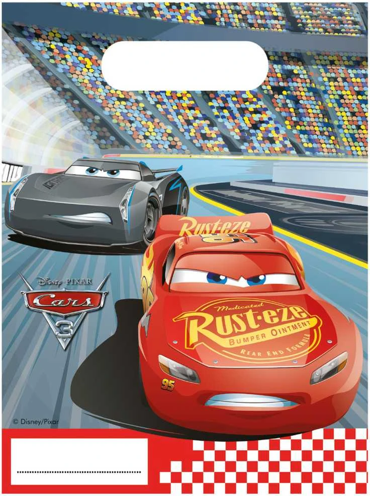 „Globos Europe Bv“ „Disney Cars 3“ vakarėlių figūrėlių rinkinys, 6 vnt.