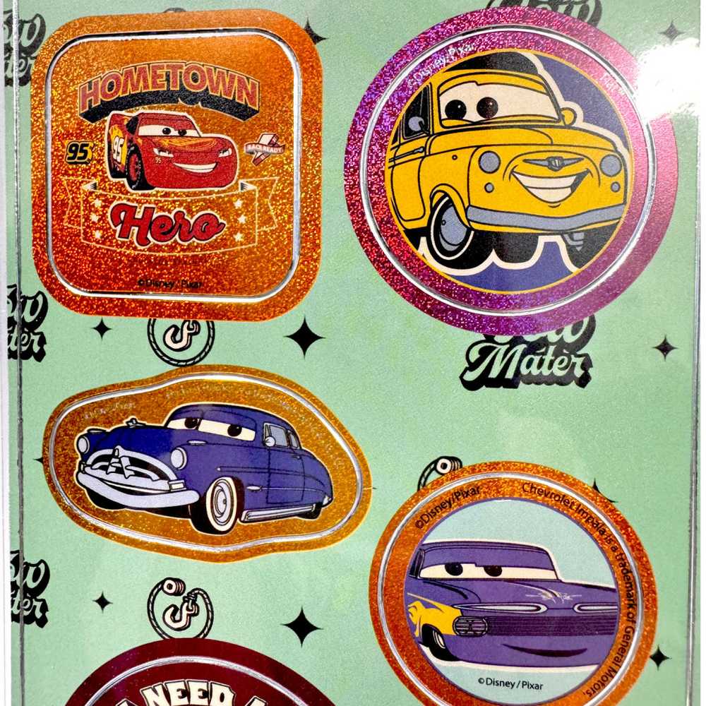 „Disney Cars“ gimtojo miesto holografinių lipdukų rinkinys