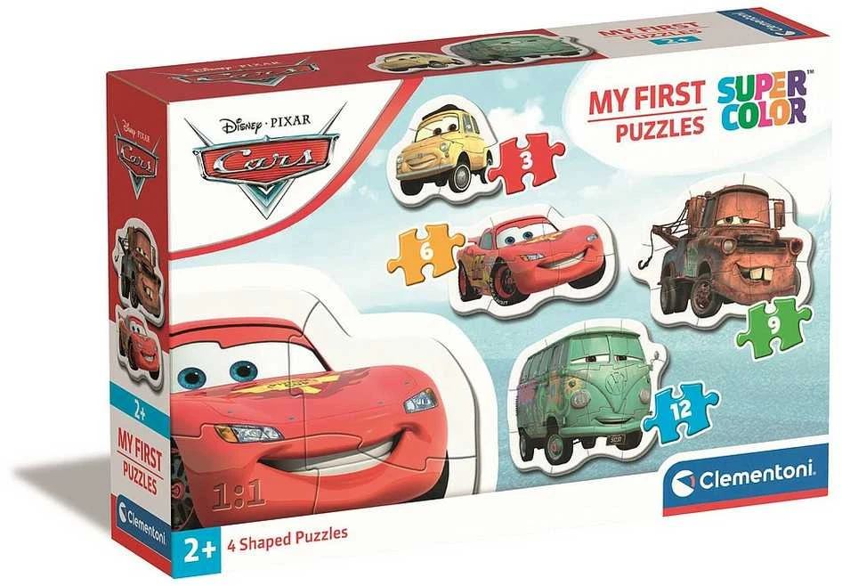 Dėlionė Clementoni Supercolor dėlionių rinkinys "Cars" 3-6-9-12 pcs
