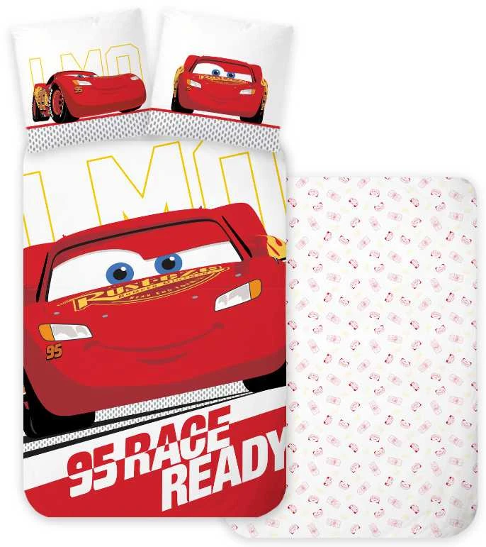 Disney Cars vaikų patalynės komplektas, 100 x 135 cm