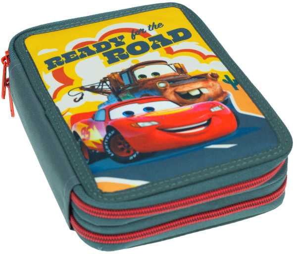 „Disney Cars Road“ pieštukų dėklas su 2 skyriais