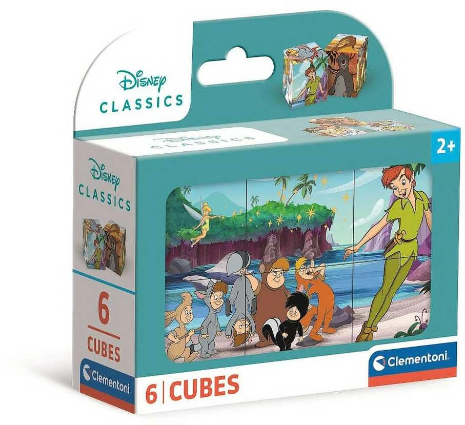 Clementoni Clementoni Paveikslėlių kaladėlės 6 vnt. Disney Classic 40657