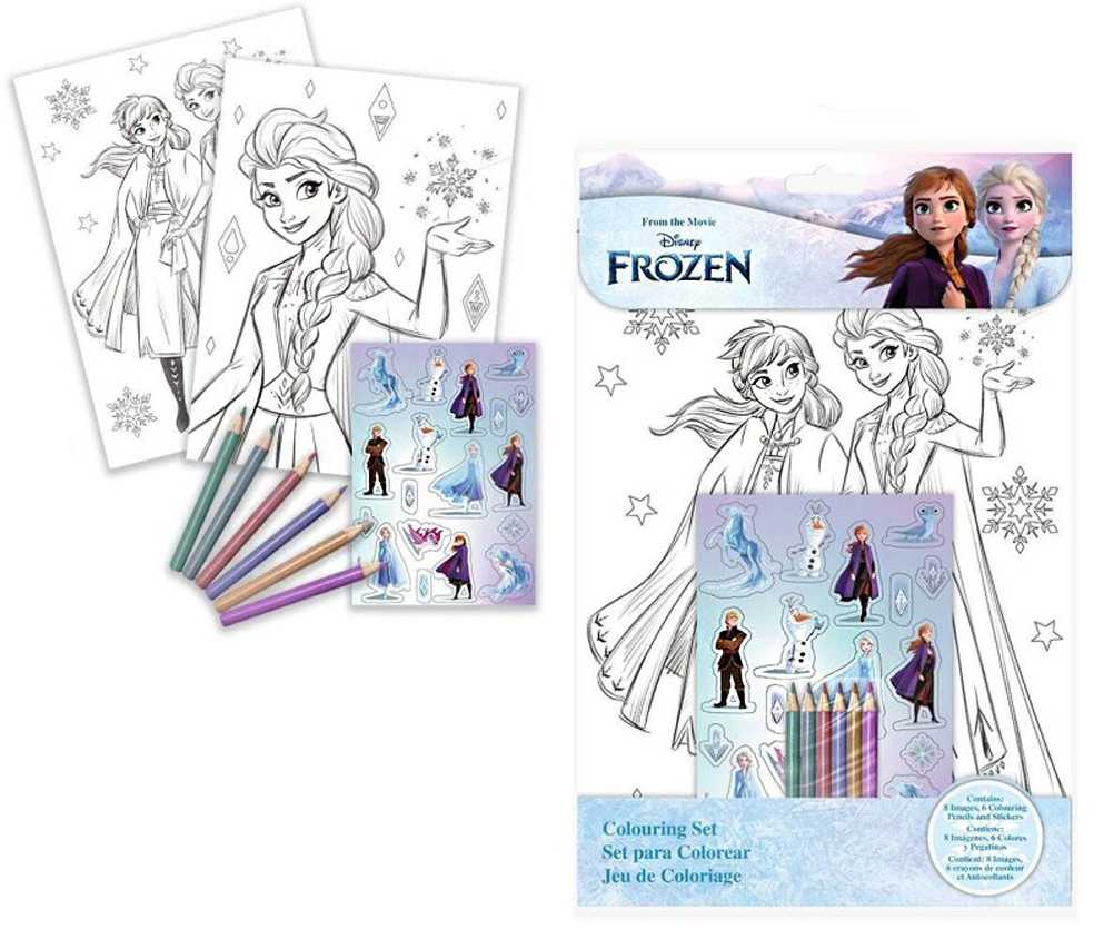 Grajlandia Rinkinys Kolorowanka / Mini Kredki / Naklejki / Kraina Lodu / Frozen