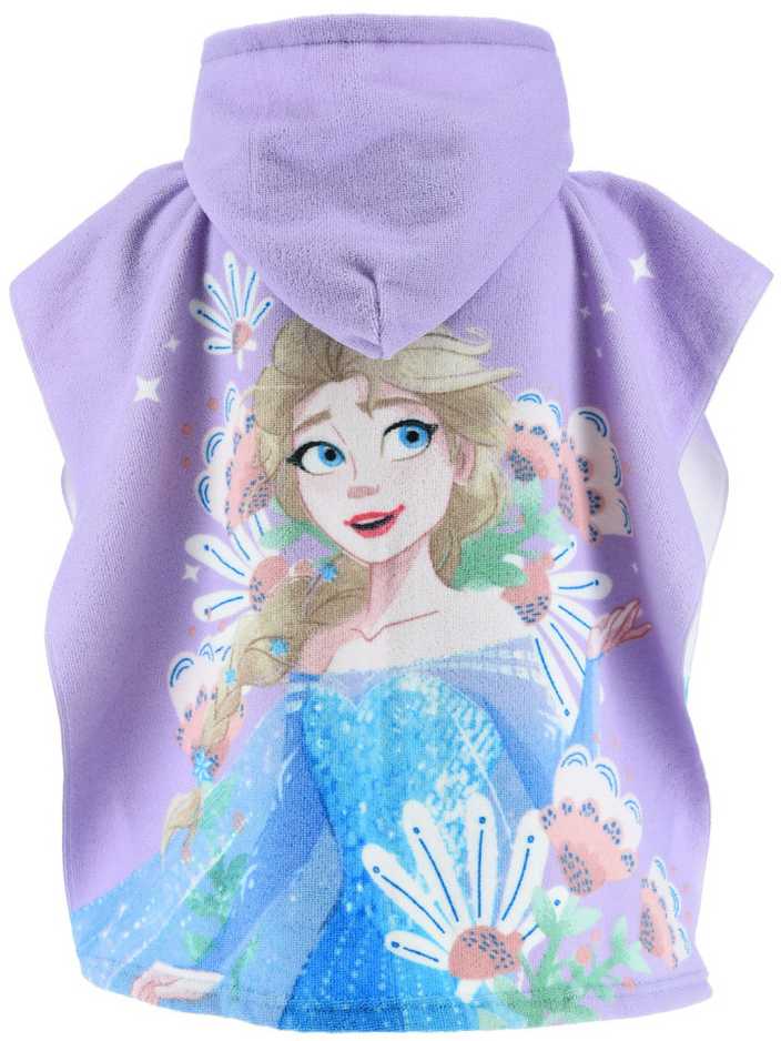 Disney Frozen Elsa paplūdimio rankšluostis pončas 55x110 cm (greitai džiūstantis)