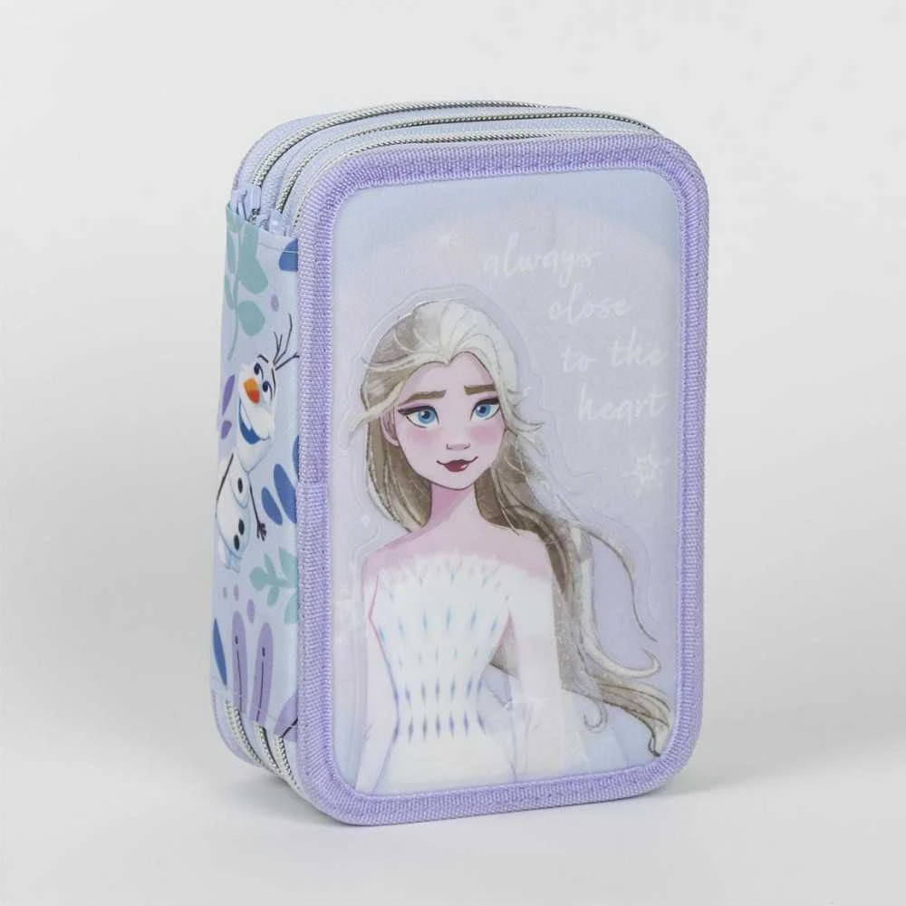 „Disney Frozen“ Elsos įdarytas pieštukų dėklas, 3 sluoksnių