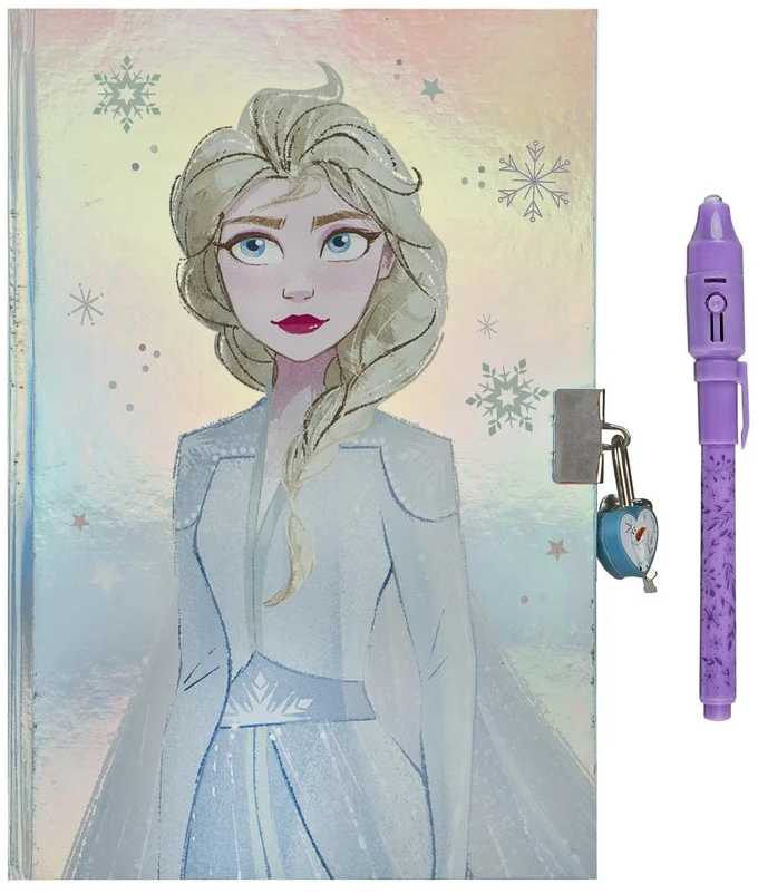 Disney Frozen Elsos žurnalas + stebuklingų rašiklių rinkinys