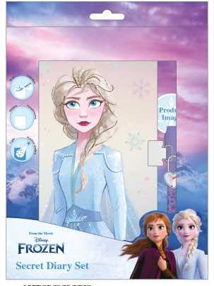 Disney Frozen Elsos žurnalas + stebuklingų rašiklių rinkinys