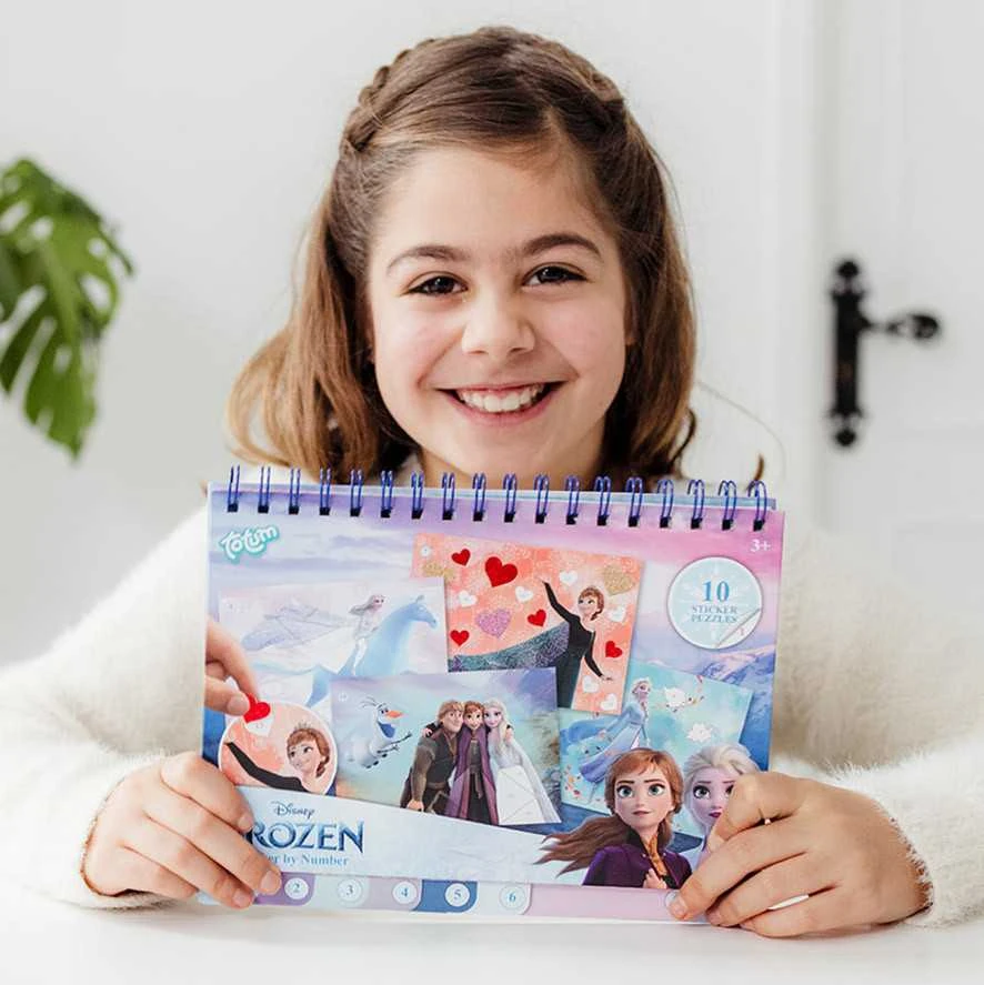 „Totum Frozen Sticking by numbers“, ledo šalis, kūrybinis vadovas „pasidaryk pats“.