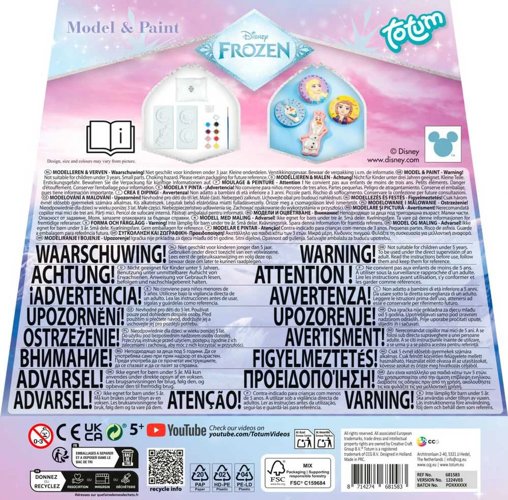 TOTUM FROZEN kūrybinis modeliavimo ir piešimo rinkinys, TT681583