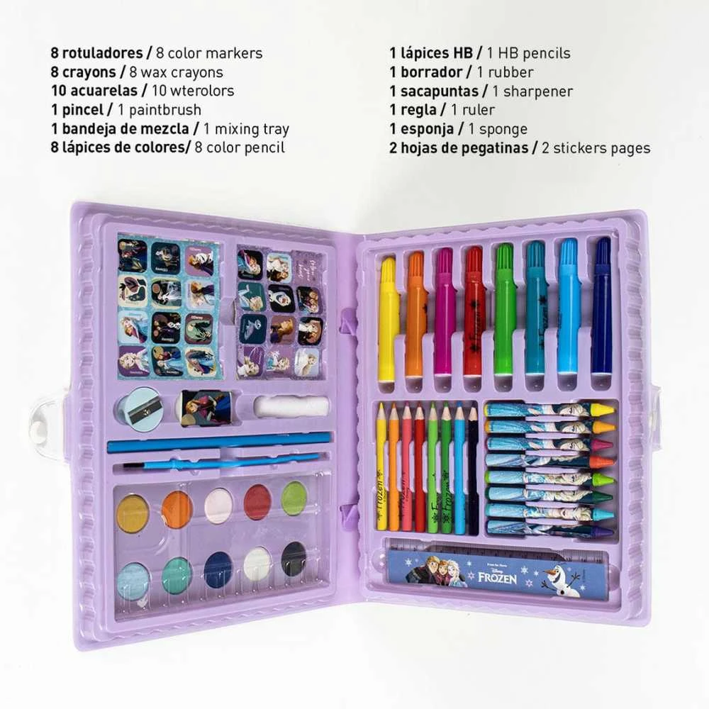 CERDÁ Disney Frozen colouring stationery set 52pcs